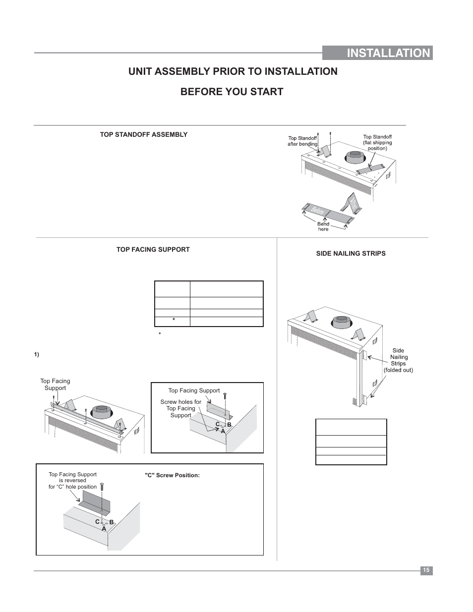 Installation | Regency Bellavista B41XTE Large Gas Fireplace User Manual | Page 15 / 64