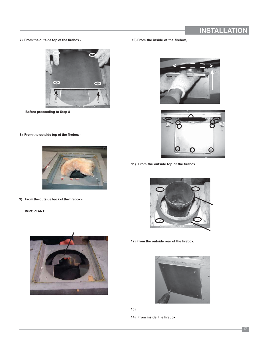 Installation | Regency Bellavista B41XTE Large Gas Fireplace User Manual | Page 17 / 64