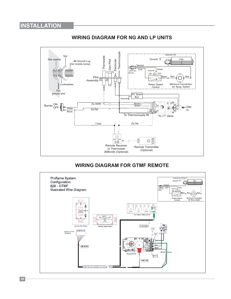 Installation | Regency Bellavista B41XTE Large Gas Fireplace User Manual | Page 46 / 64