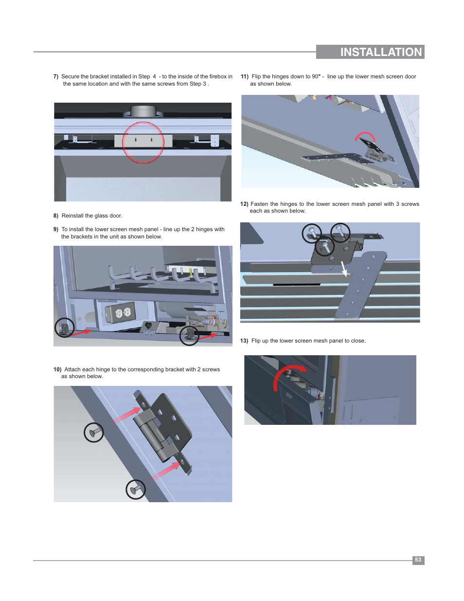 Installation | Regency Bellavista B41XTE Large Gas Fireplace User Manual | Page 53 / 64