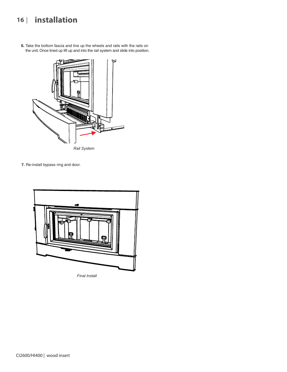 Installation | Regency CI2600 Large Wood Insert User Manual | Page 16 / 40