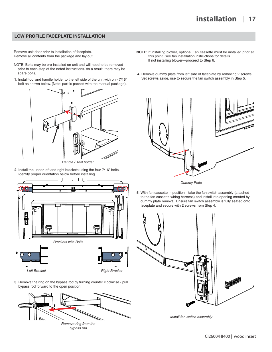 Installation | Regency CI2600 Large Wood Insert User Manual | Page 17 / 40