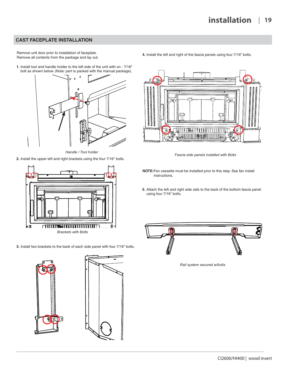 Installation | Regency CI2600 Large Wood Insert User Manual | Page 19 / 40