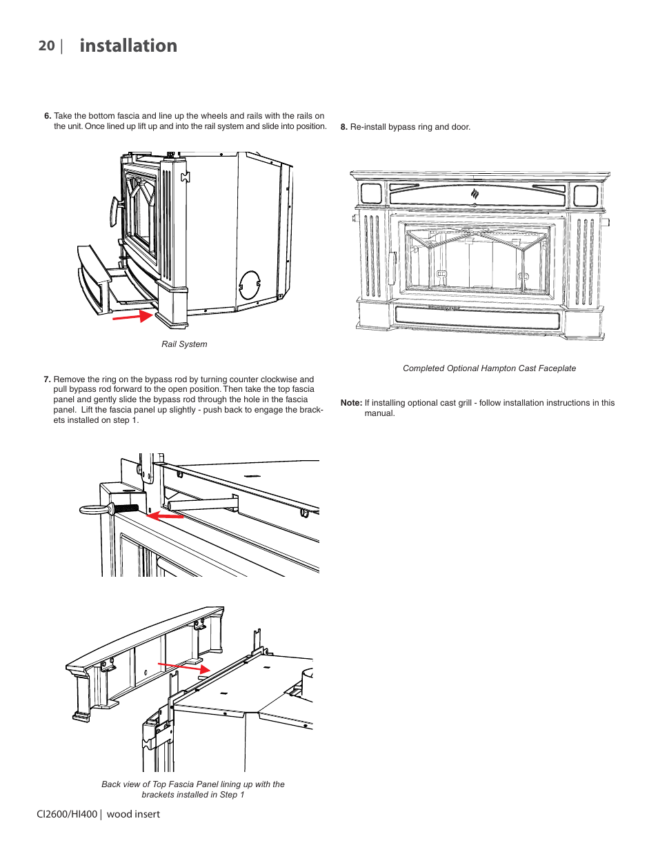 Installation | Regency CI2600 Large Wood Insert User Manual | Page 20 / 40