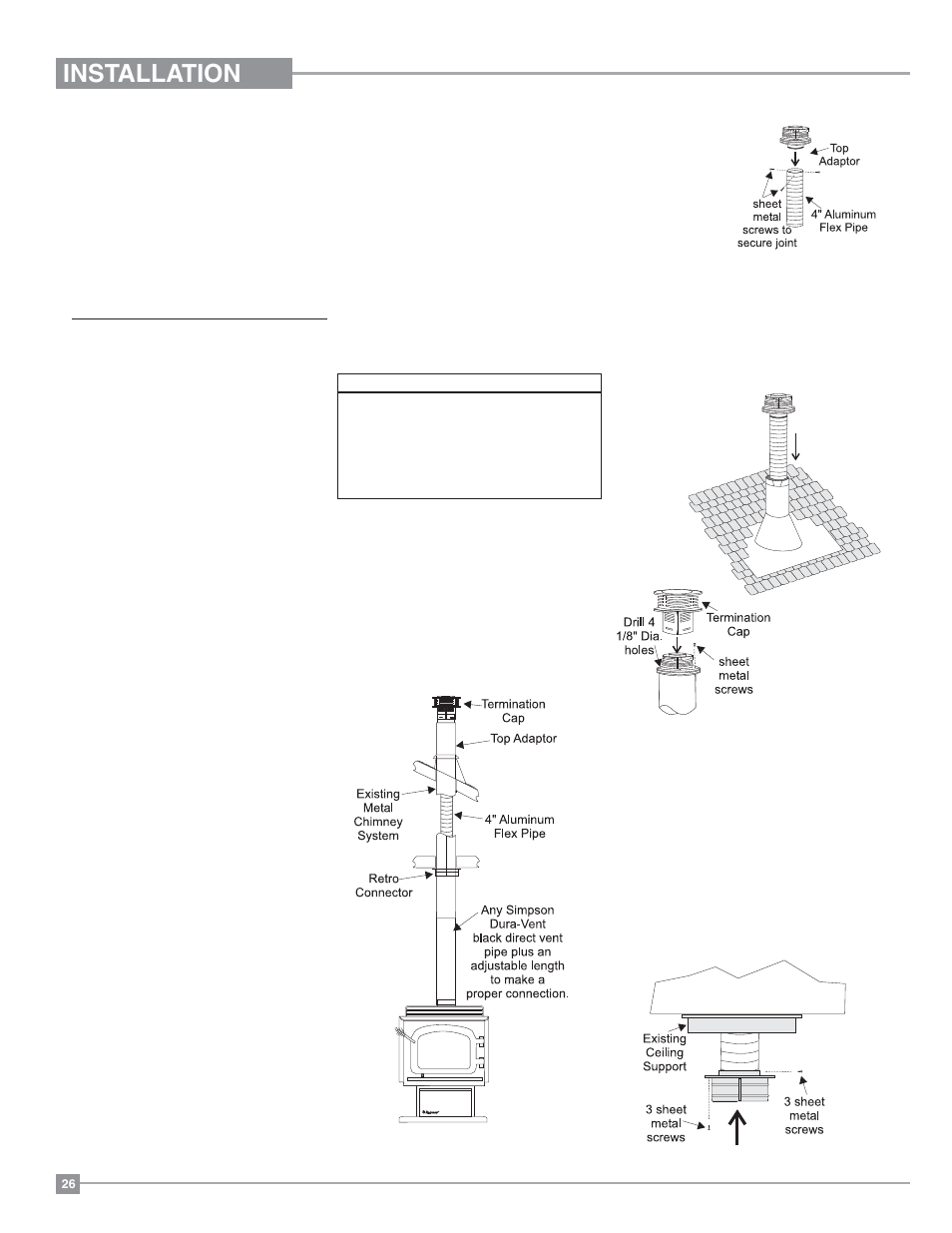Installation | Regency Classic C34 Small Gas Stove User Manual | Page 26 / 44