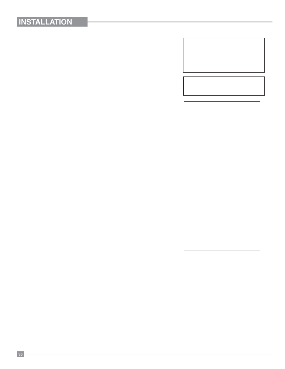 Installation, General vent maintenance, Log replacement | Thermopile / thermocouple, Maintenance instructions, Normal operating sounds of gas appliances | Regency Classic C34 Small Gas Stove User Manual | Page 36 / 44
