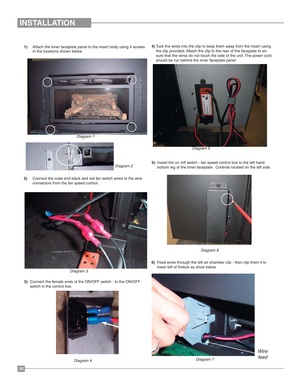 Installation, Low profile faceplate installation | Regency Excalibur EX-U31 Medium Gas Insert User Manual | Page 22 / 36