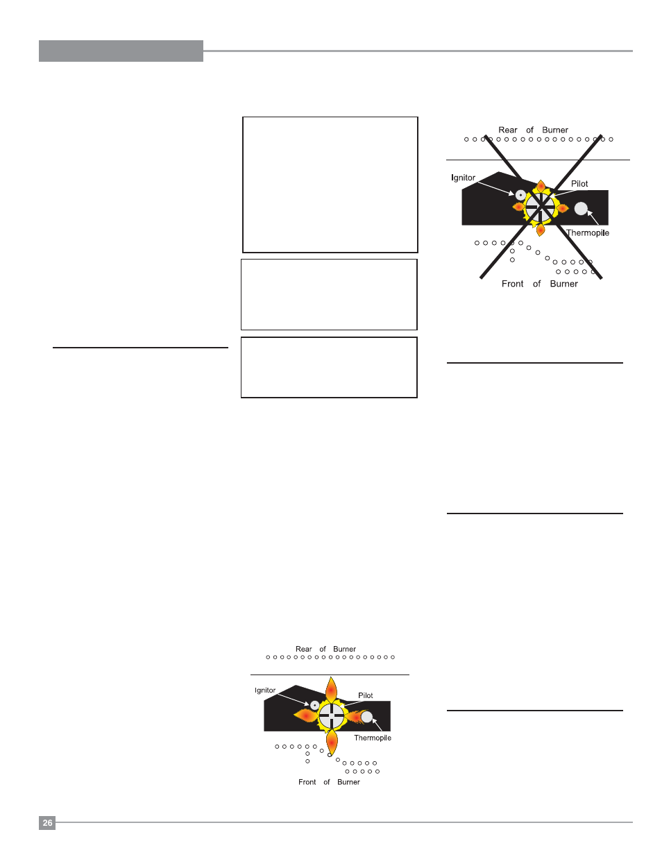 Maintenance, Maintenance instructions, Gold-plated trim | Log replacement, Glass gasket | Regency Excalibur EX-U31 Medium Gas Insert User Manual | Page 26 / 36