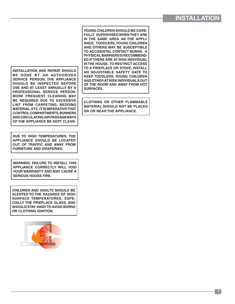 Installation, For your safety | Regency Excalibur EX-U31 Medium Gas Insert User Manual | Page 7 / 36