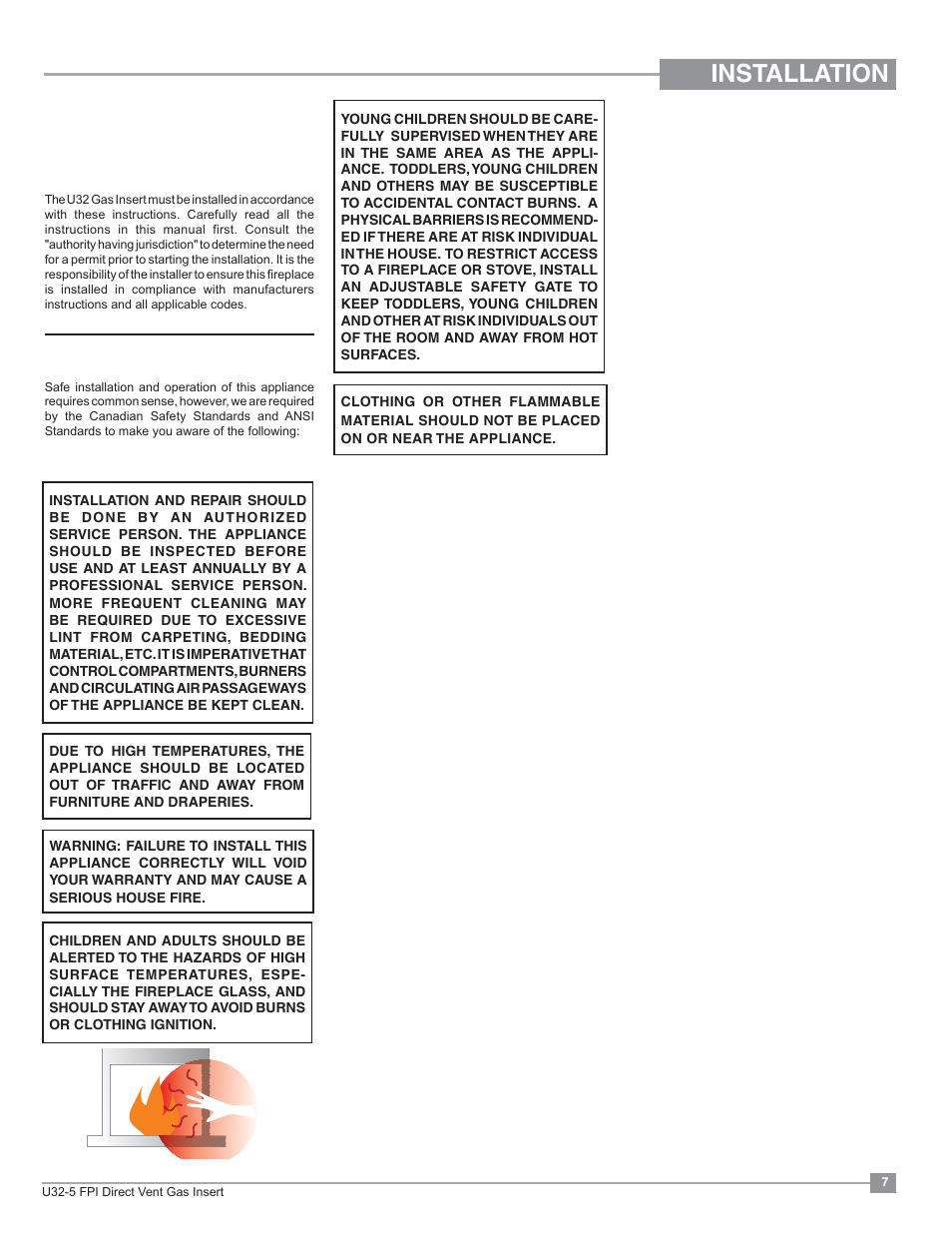 Installation, Important message save these instructions, Before you start | Regency Energy U32 Medium Gas Insert User Manual | Page 7 / 44