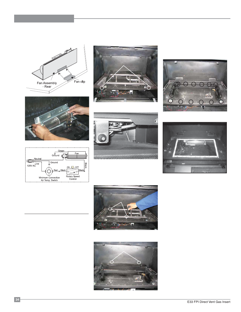 Maintenance, Valve assembly removal and installation | Regency Excalibur EX-E33 Large Gas Insert User Manual | Page 34 / 44