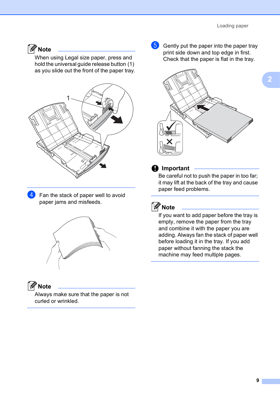 Important | Brother Printer DCP-J140W User Manual | Page 19 / 76