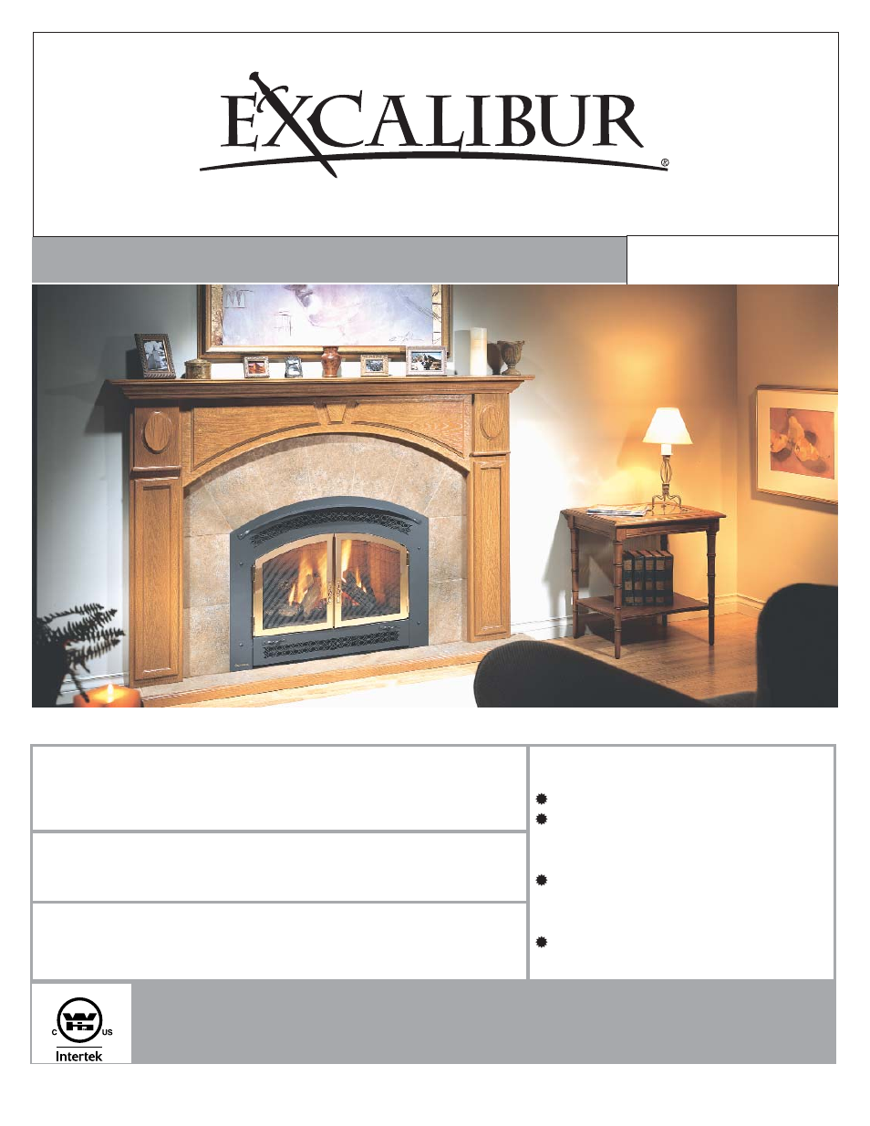 Regency Excalibur P90 Medium Gas Fireplace User Manual | 56 pages