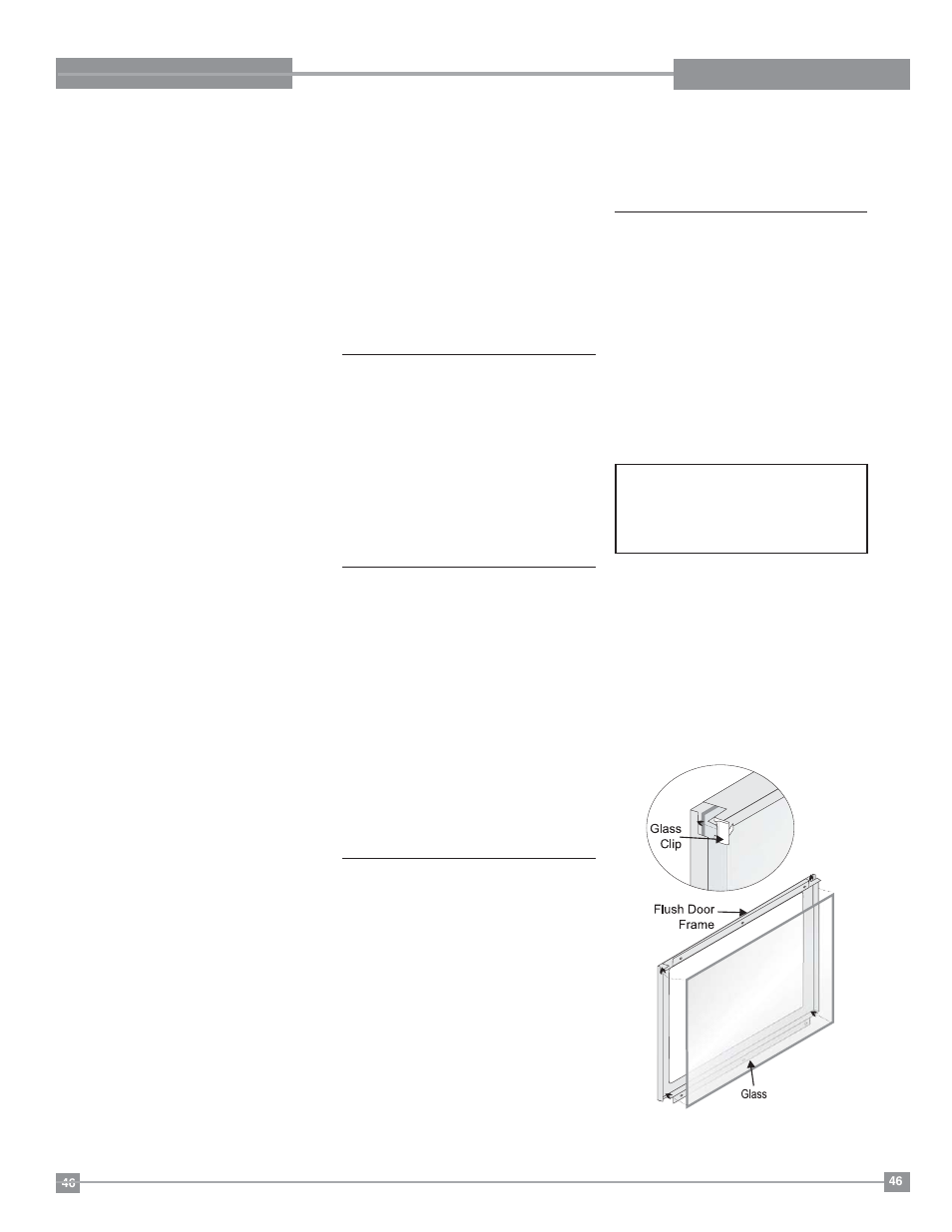 Maintenance, Glass gasket, Door glass | Maintenance instructions, Gold-plated door or surround, Log replacement, Thermopile / thermocouple | Regency Excalibur P90 Medium Gas Fireplace User Manual | Page 46 / 56