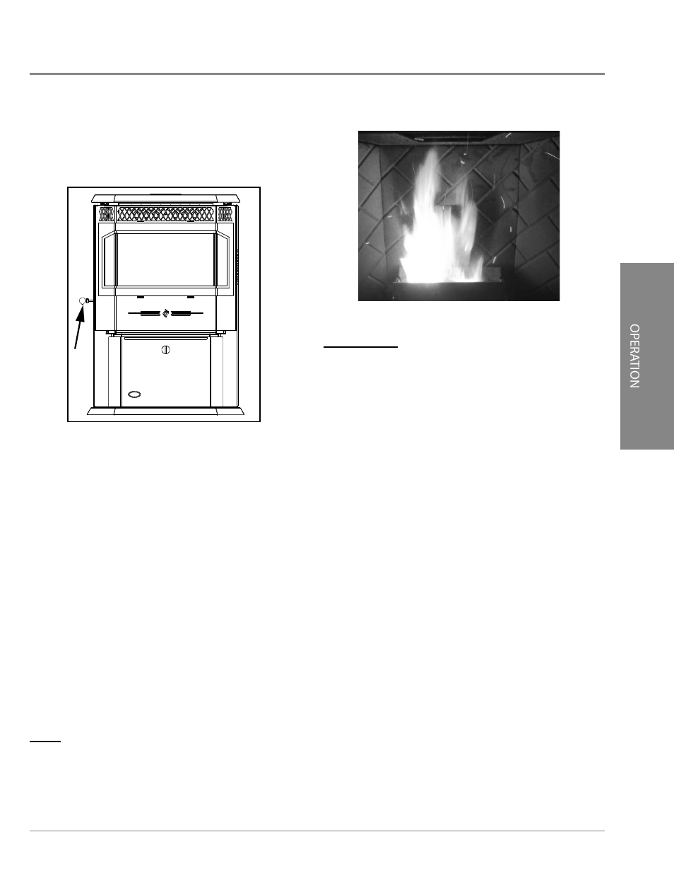 Operating instructions, Slider / damper set-up, Opera tion | Regency Greenfire GFI55 Medium Pellet Insert User Manual | Page 9 / 16