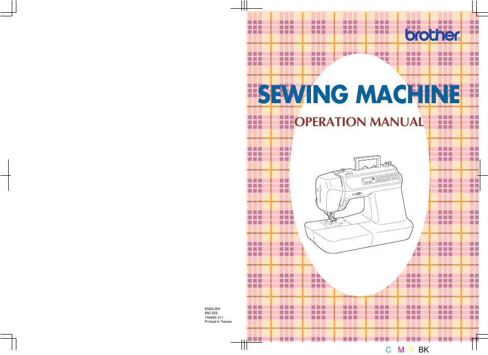 Sewing machine, Operation manual | Brother PC 3000 User Manual | Page 104 / 104