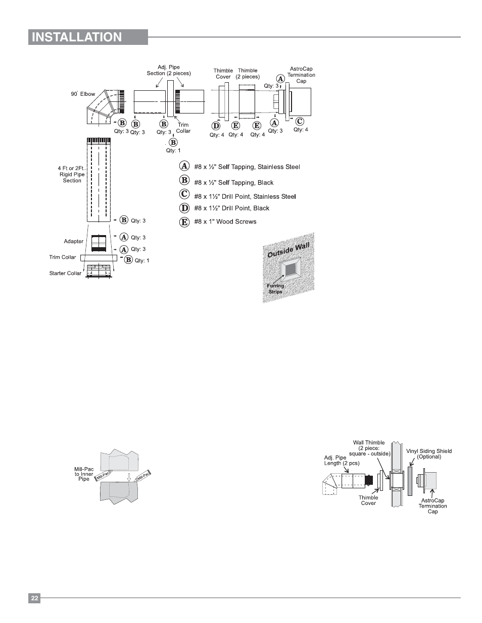 Installation | Regency Hampton H27 Medium Gas Stove User Manual | Page 22 / 48