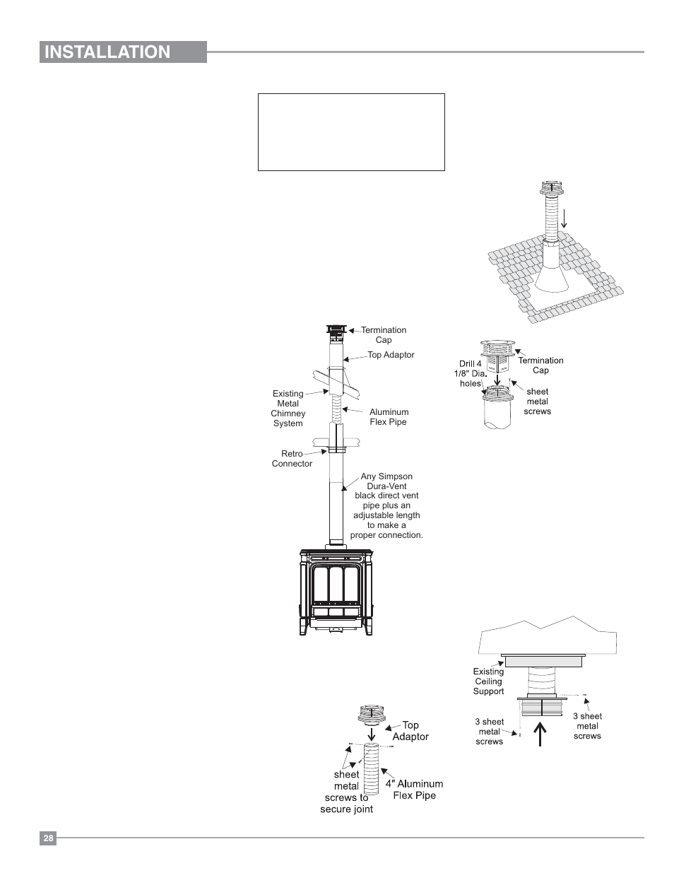 Installation | Regency Hampton H27 Medium Gas Stove User Manual | Page 28 / 48