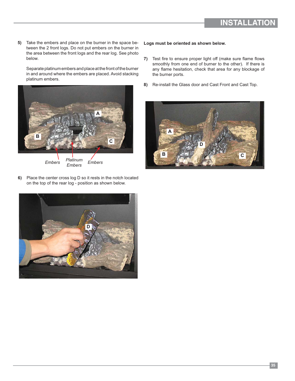 Installation | Regency Hampton H27 Medium Gas Stove User Manual | Page 35 / 48