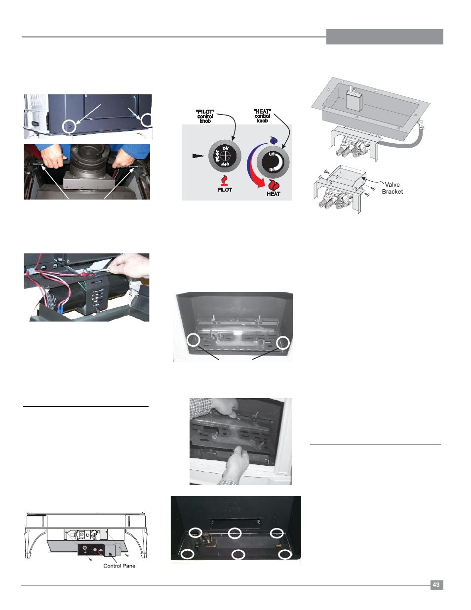 Maintenance, Removing valve, Installing valve assembly | Regency Hampton H27 Medium Gas Stove User Manual | Page 43 / 48