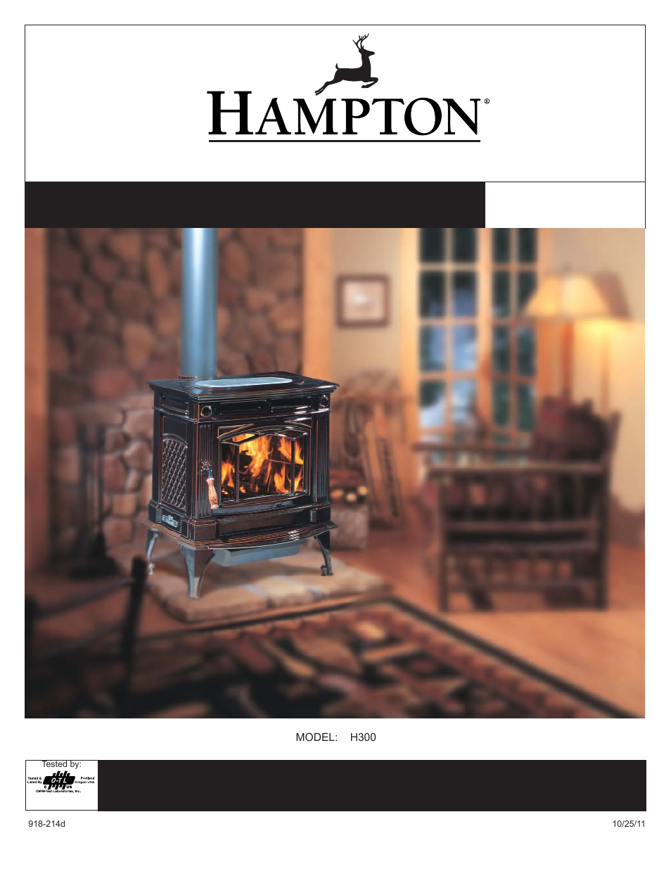 Regency Hampton H300 Large Wood Stove User Manual | 36 pages