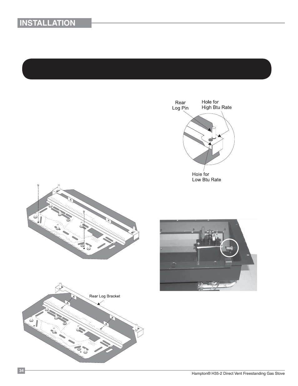 Installation | Regency Hampton H35 Large Gas Stove User Manual | Page 34 / 48