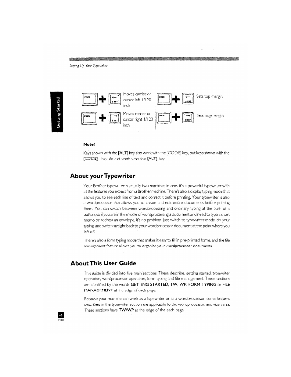 About your typewriter, About this user guide | Brother CM-2000 User Manual | Page 14 / 201