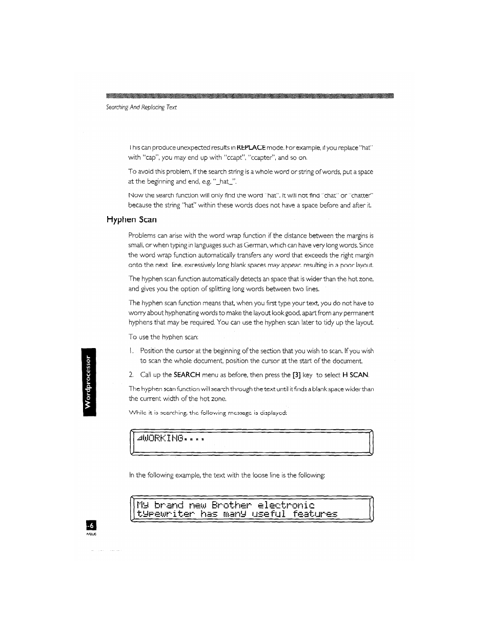 Hyphen scan, Hyphen scan -6 | Brother CM-2000 User Manual | Page 140 / 201