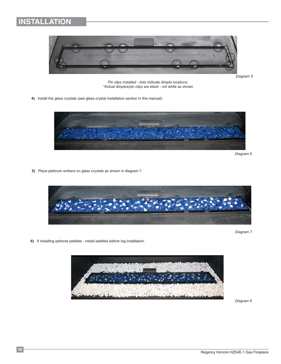 Installation | Regency Horizon HZ54E Large Gas Fireplace User Manual | Page 50 / 68