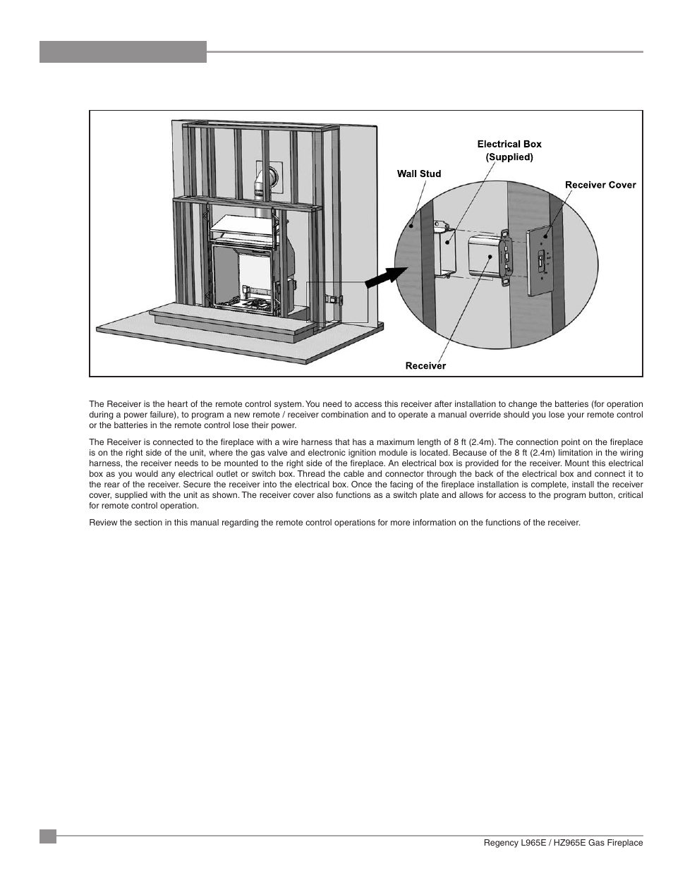 Installation | Regency Liberty L965E Large Gas Fireplace User Manual | Page 14 / 68