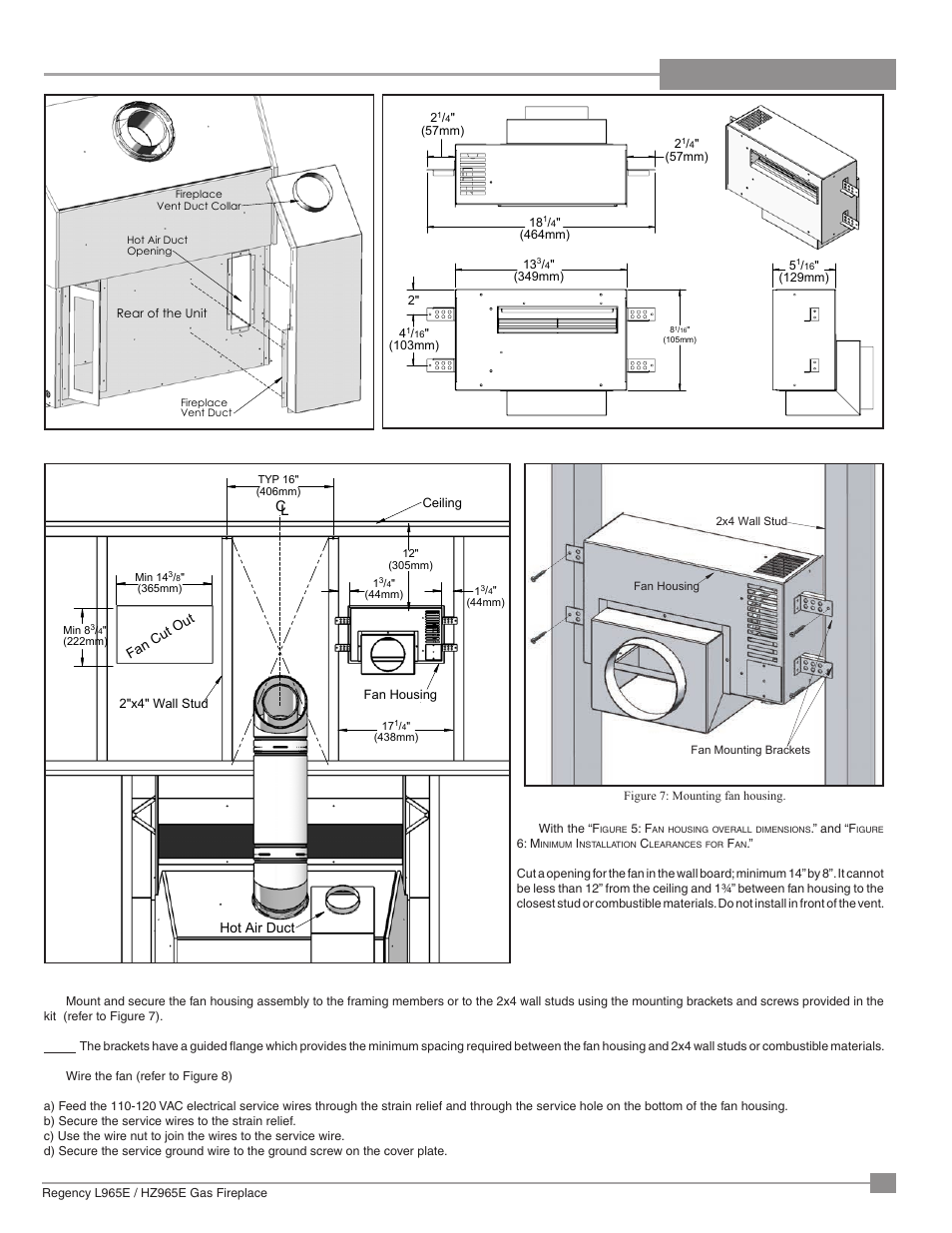 Installation | Regency Liberty L965E Large Gas Fireplace User Manual | Page 27 / 68