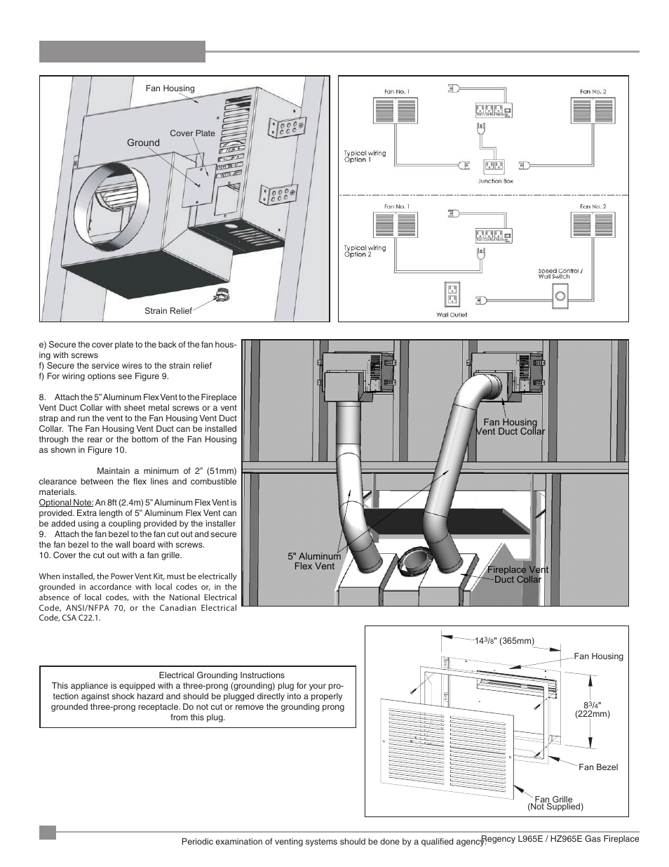 Installation | Regency Liberty L965E Large Gas Fireplace User Manual | Page 28 / 68