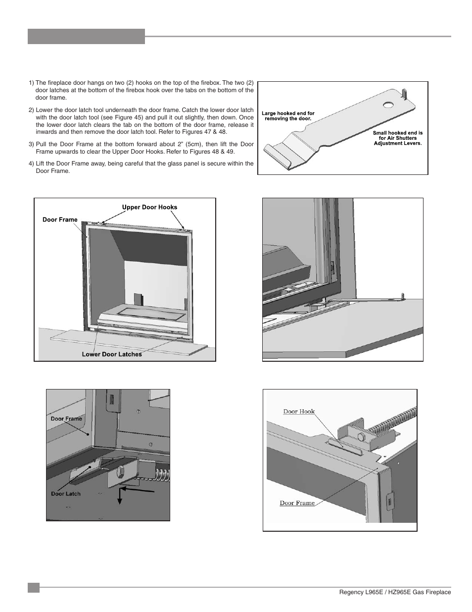 Installation | Regency Liberty L965E Large Gas Fireplace User Manual | Page 38 / 68