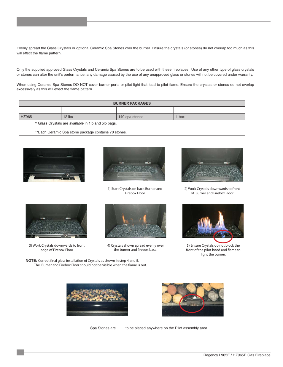 Installation | Regency Liberty L965E Large Gas Fireplace User Manual | Page 44 / 68