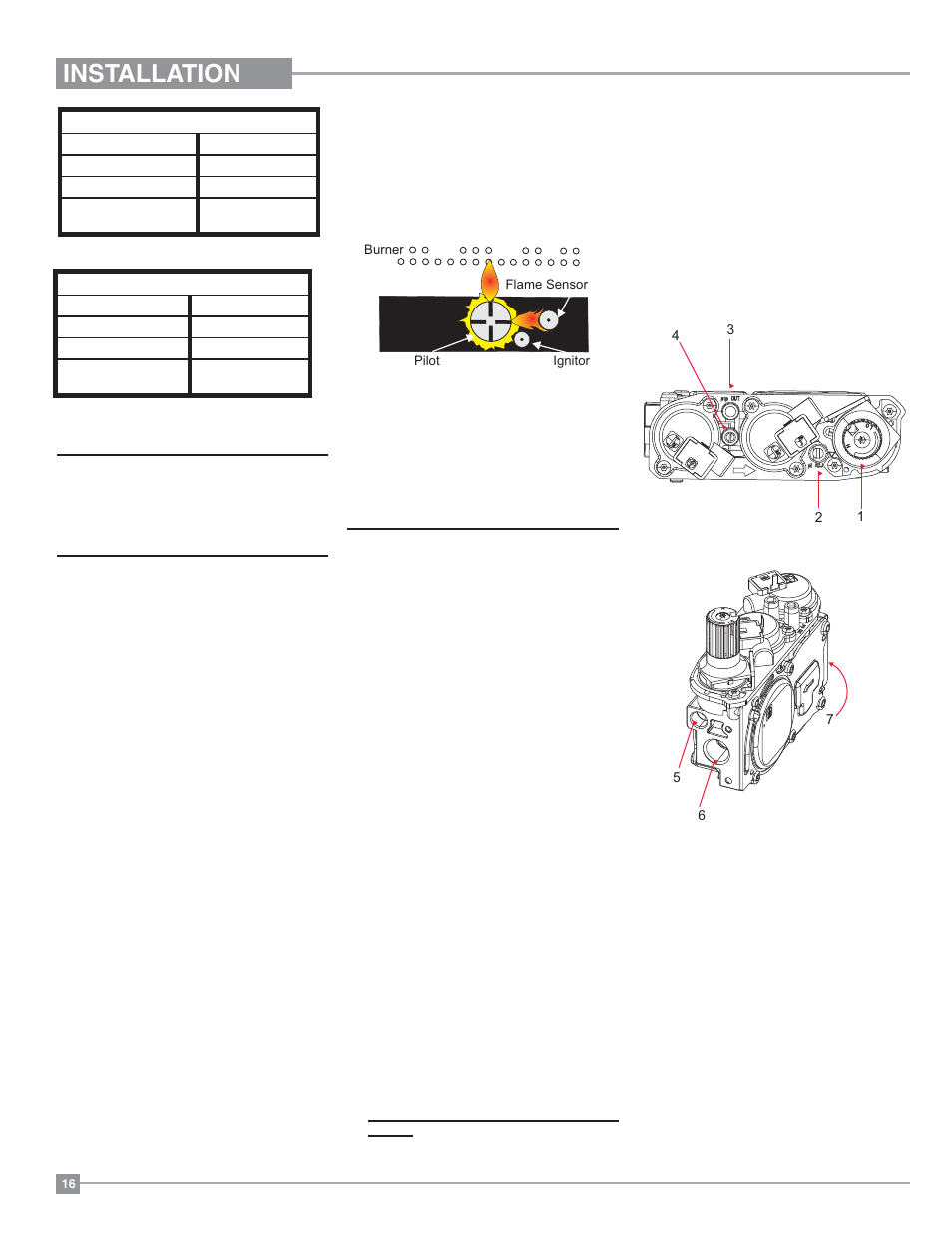 Installation, Gas pipe pressure testing, High elevation | Gas line installation, Pilot adjustment, 886 s.i.t. valve description | Regency Horizon HZI234E Small Gas Insert User Manual | Page 16 / 52