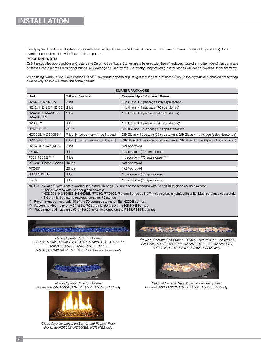 Installation | Regency Horizon HZI234E Small Gas Insert User Manual | Page 20 / 52