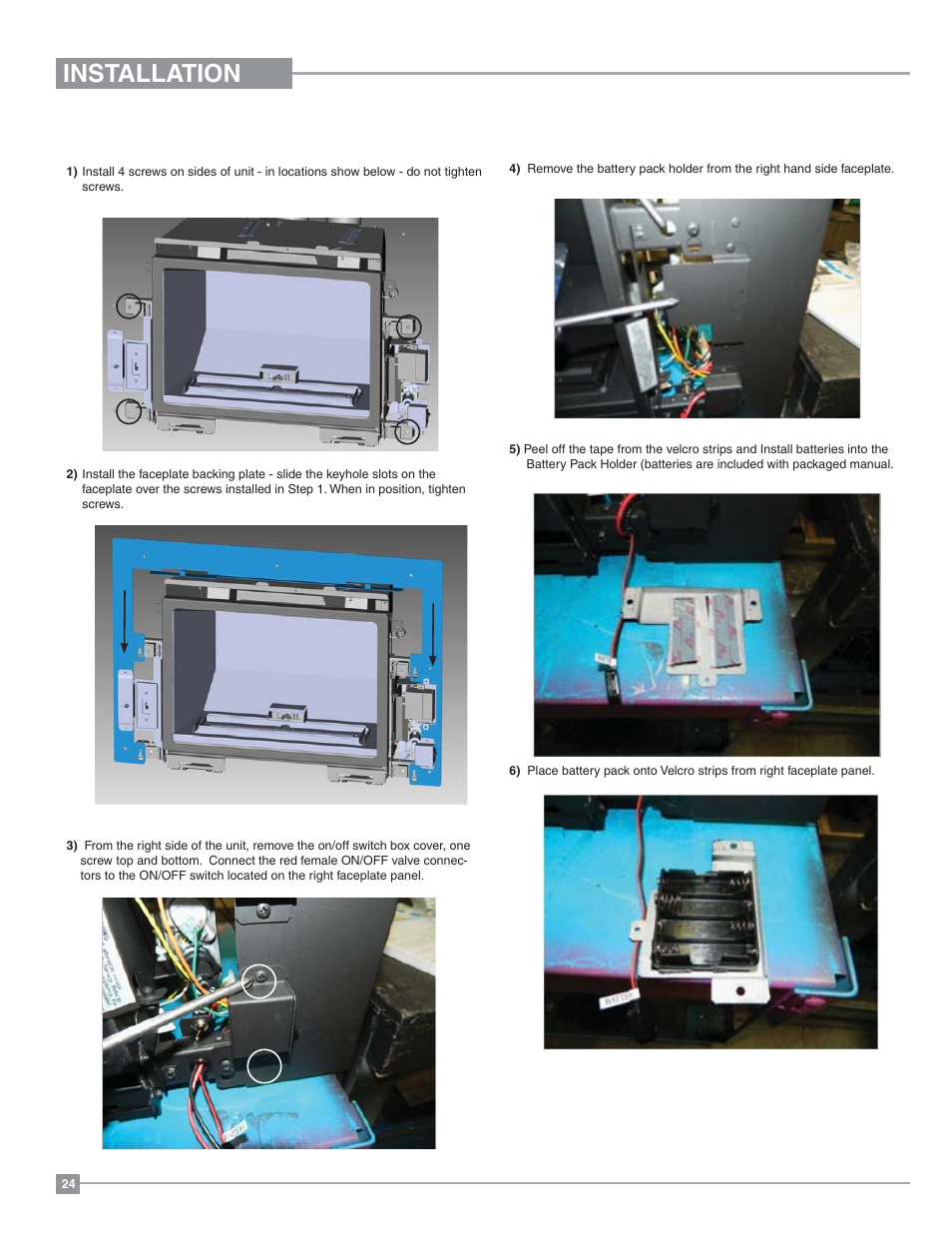 Installation, Low profile faceplate installation | Regency Horizon HZI234E Small Gas Insert User Manual | Page 24 / 52