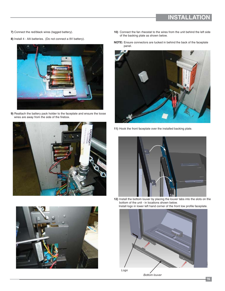 Installation | Regency Horizon HZI234E Small Gas Insert User Manual | Page 25 / 52