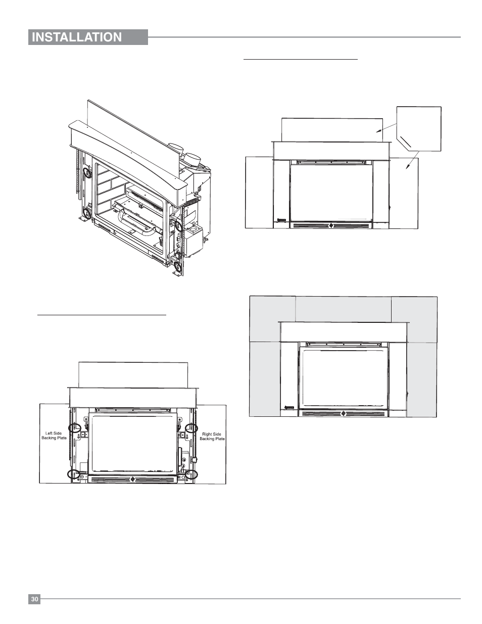 Installation | Regency Horizon HZI234E Small Gas Insert User Manual | Page 30 / 52