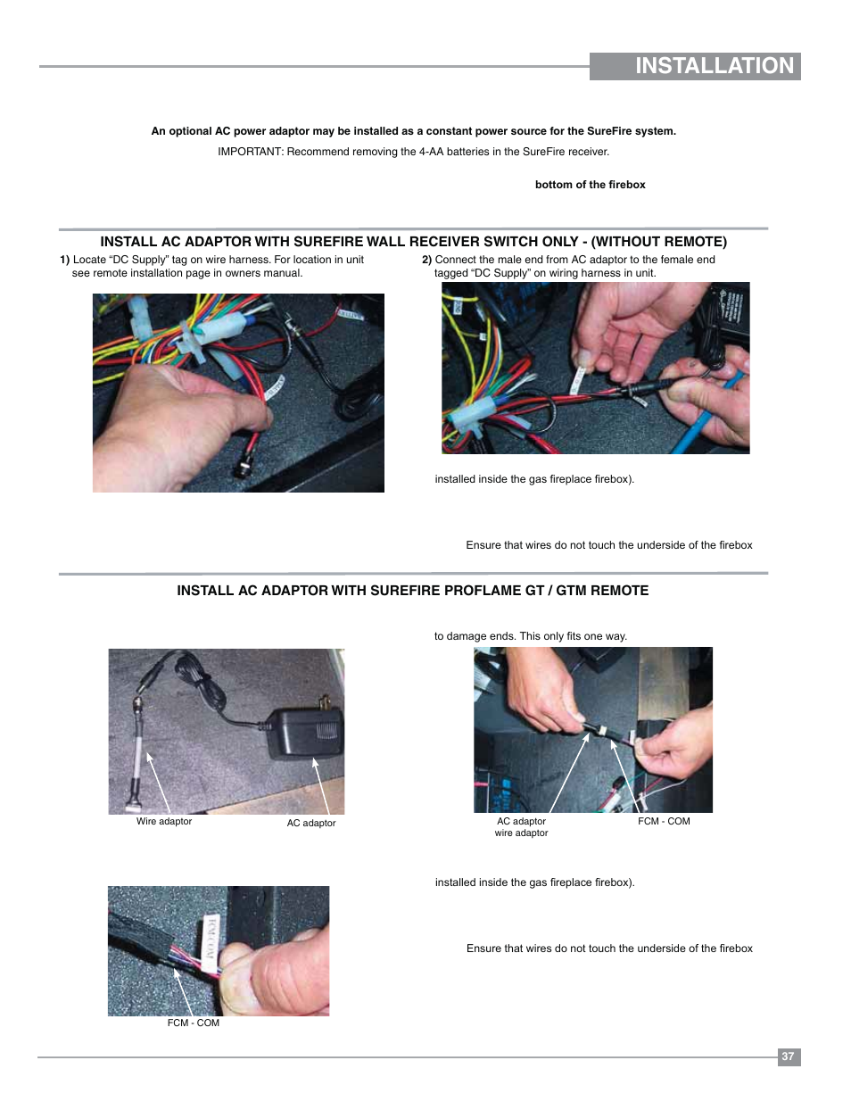 Installation | Regency Horizon HZI234E Small Gas Insert User Manual | Page 37 / 52