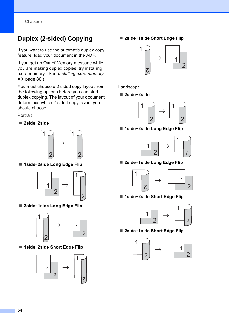 Duplex (2-sided) copying | Brother iPrint&Scan MFC-8950DW User Manual | Page 60 / 94