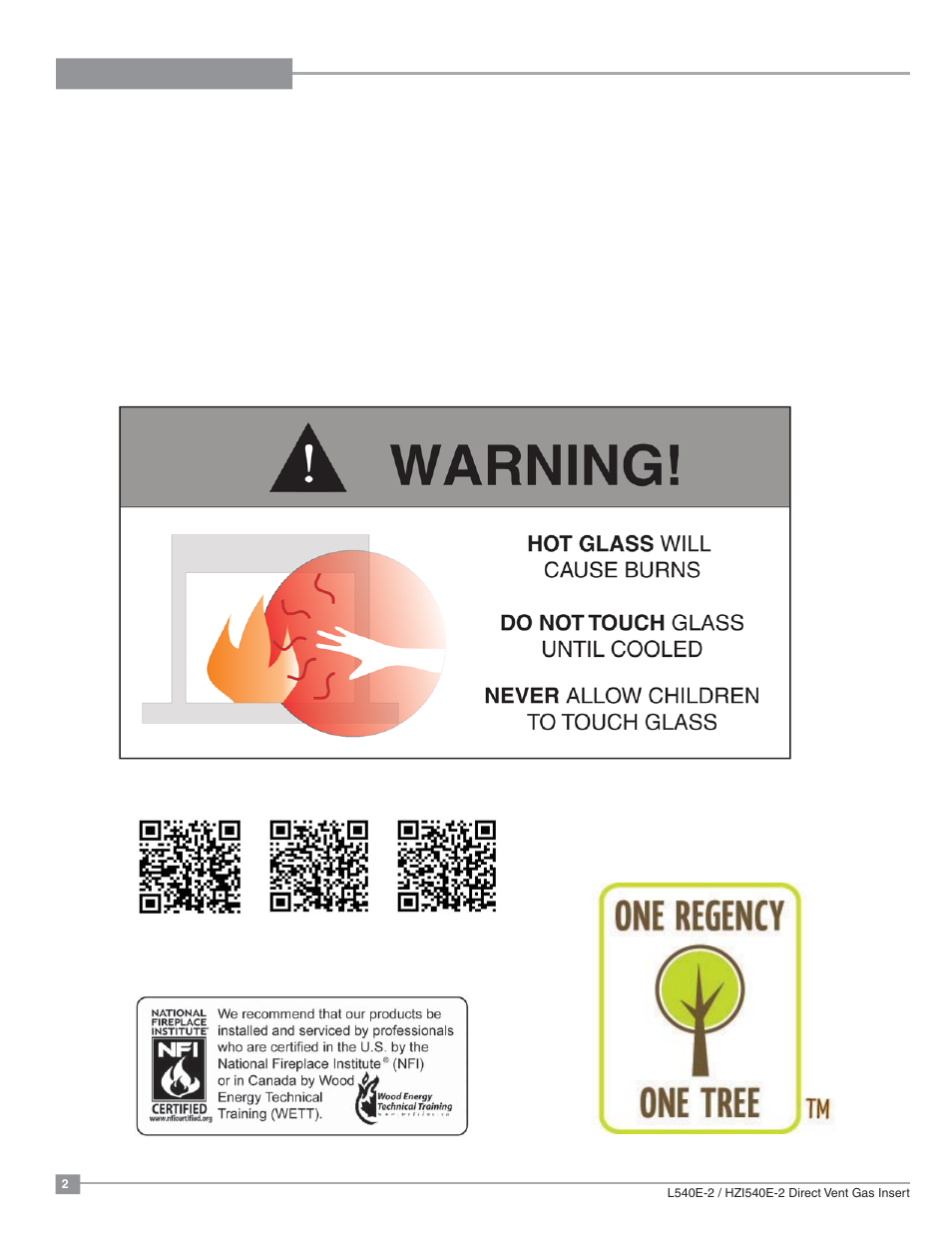 Regency Liberty L540EB Large Gas Insert User Manual | Page 2 / 56