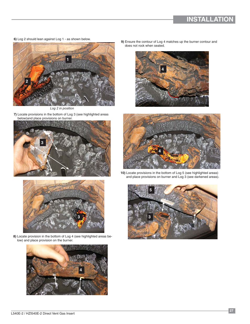 Installation | Regency Liberty L540EB Large Gas Insert User Manual | Page 27 / 56