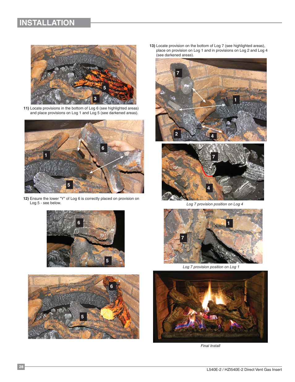 Installation | Regency Liberty L540EB Large Gas Insert User Manual | Page 28 / 56