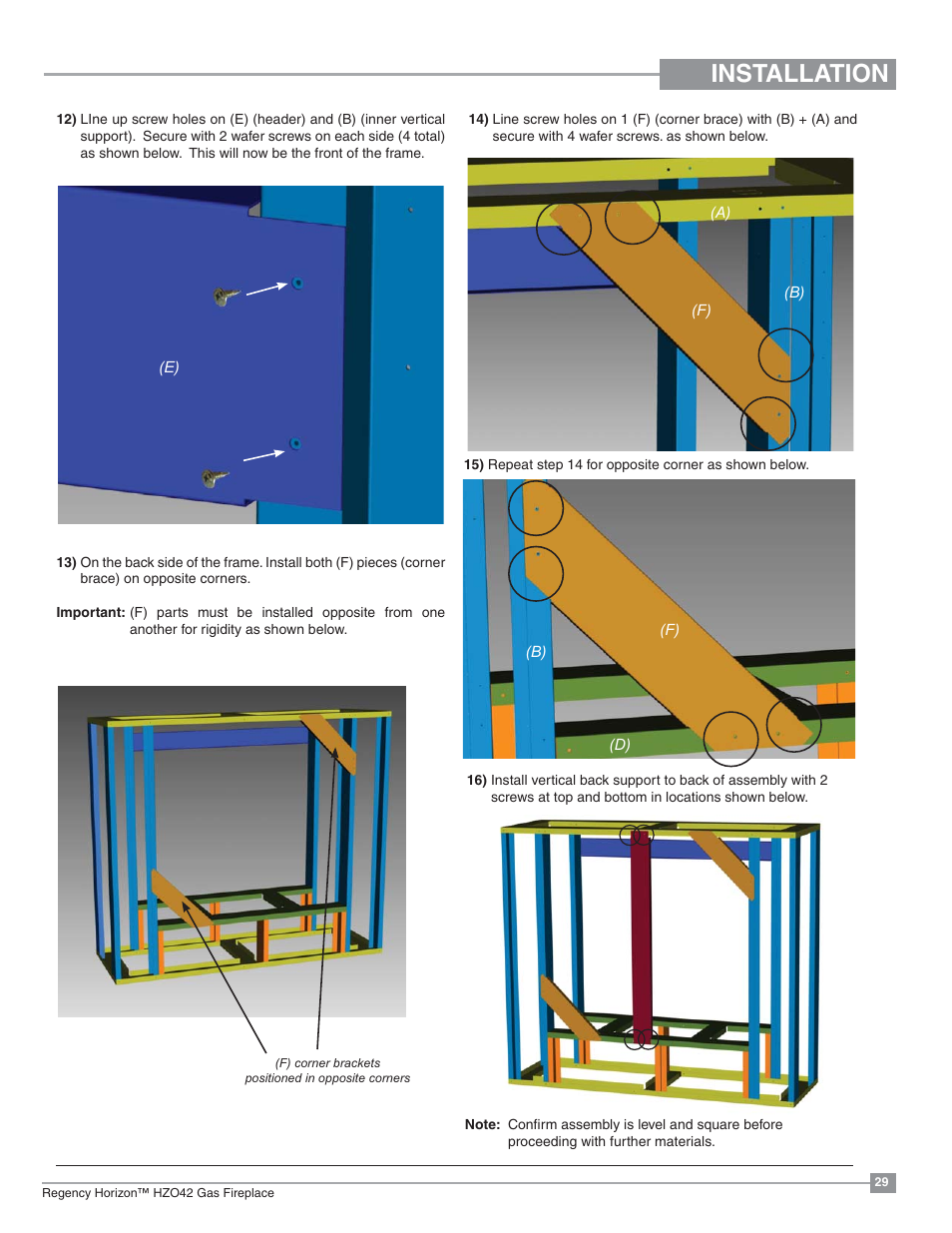 Installation | Regency Horizon HZO42 Outdoor Gas Fireplace User Manual | Page 29 / 44