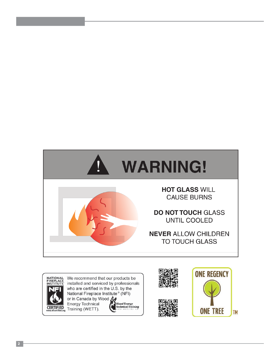 Regency gas fireplace insert | Regency Liberty L234 Small Gas Insert User Manual | Page 2 / 44