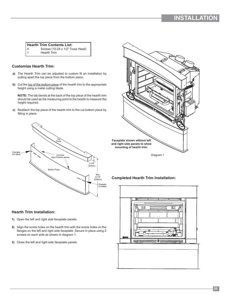 Installation | Regency Liberty L234 Small Gas Insert User Manual | Page 25 / 44