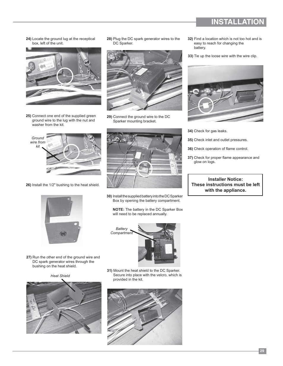 Installation | Regency Panorama P131 Three Sided Gas Fireplace User Manual | Page 29 / 48