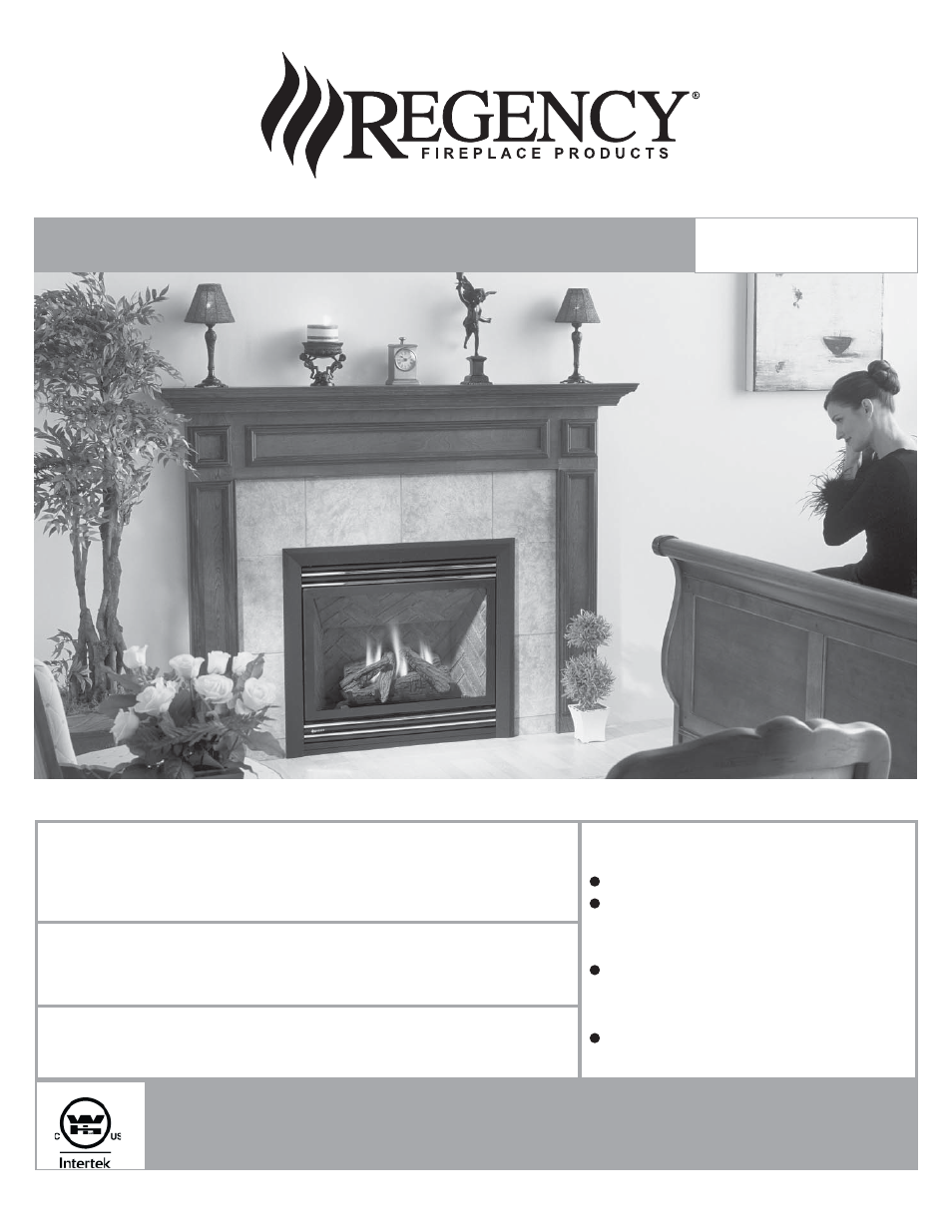 Regency Panorama P33 Small Gas Fireplace User Manual | 64 pages