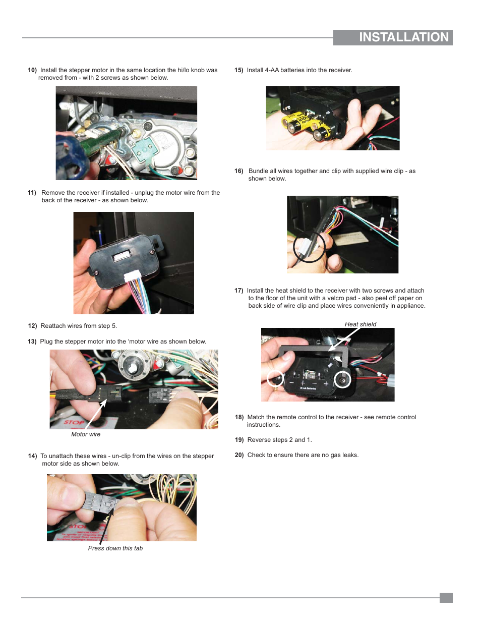Installation | Regency Panorama P33CE Small Gas Fireplace User Manual | Page 39 / 56